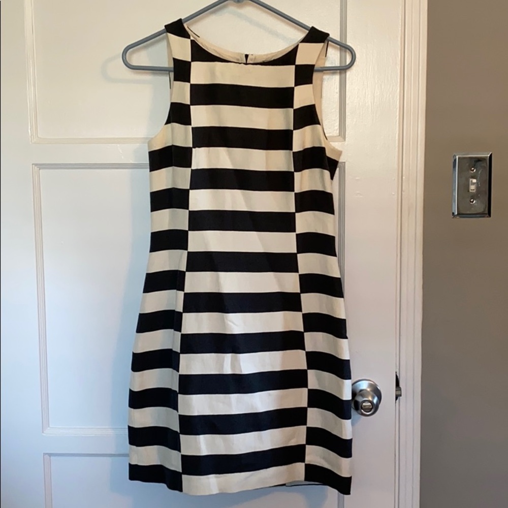 Theory Linen and Cotton Block Dress